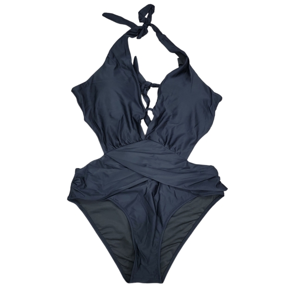 Black Twist Front One Piece Fashion Nova - Picture 4 of 12